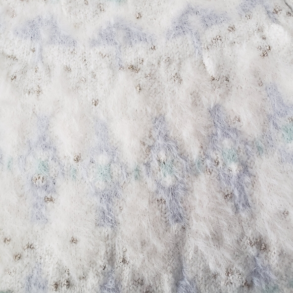 Ann Taylor Fair Isle Grey Sweater Dress Medium - Picture 5 of 11